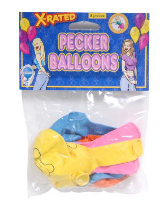 X-Rated Pecker Balloons ( 8 Pack )
