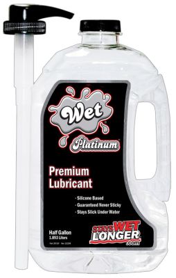 Wet Platinum Lube Half-Gallon with Pump