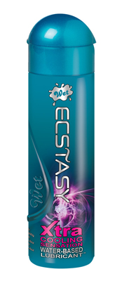 Wet Ecstasy Xtra Cooling Sensation Water Based Lube - 10.6 oz