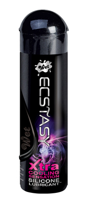 Wet Ecstasy Xtra Cooling Sensation Silicone Lube - 8.9 oz