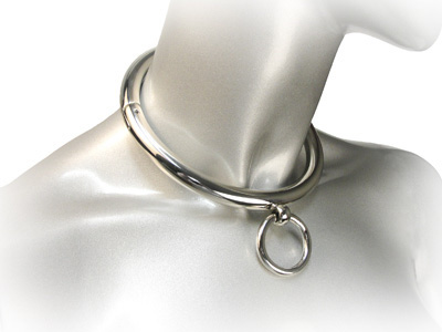 Ladies Rolled Steel Collar with Ring