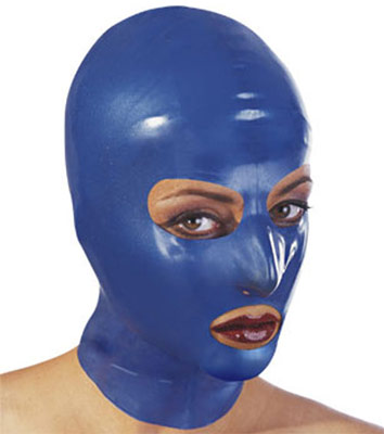 Shiny Blue Rubber Hood