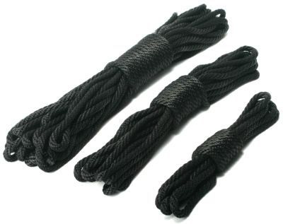 Premium Black Nylon Bondage Rope