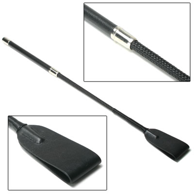 Strict Leather Short Handle Wide Head Riding Crop