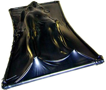 Kink Industries Extreme Black Latex Vacuum Bed