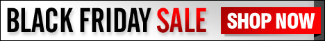 Use this Free 468 x 60 web banner to promote your own Black Friday Sale!
