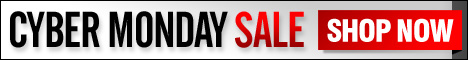 Use this Free 468 x 60 web banner to promote your own Cyber Monday Sale!