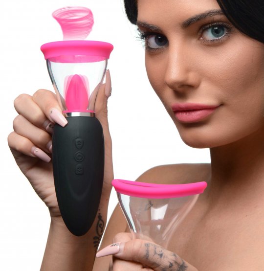 licking sex toy Lickgasm Mini 10X Silicone Licking and Sucking Stimulator: Sex Toy  Distributing