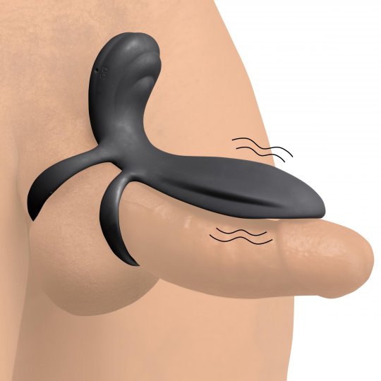 10X Silicone Vibrating Girth Enhancer with Remote Control: Sex Toy  Distributing