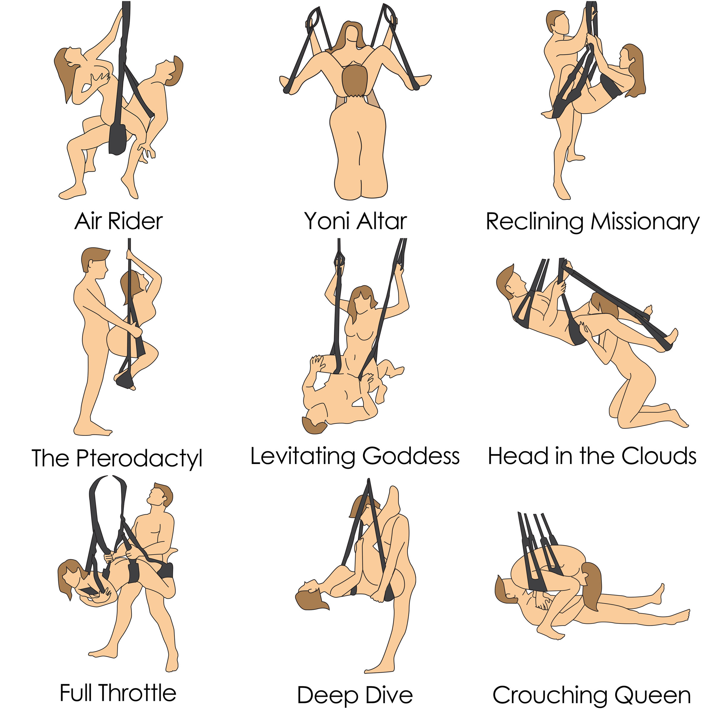 Popular positions for a sex swing