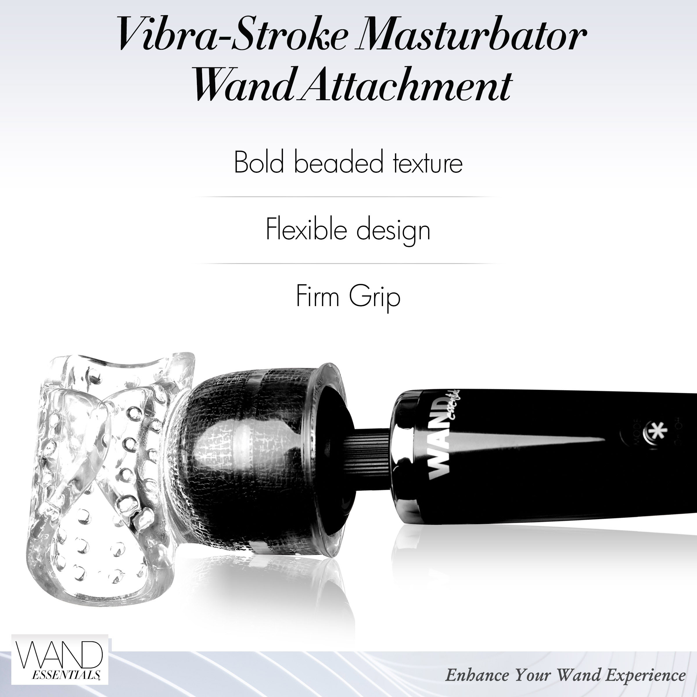 Vibra-Stroke Masturbator Wand Attachement by Jouets