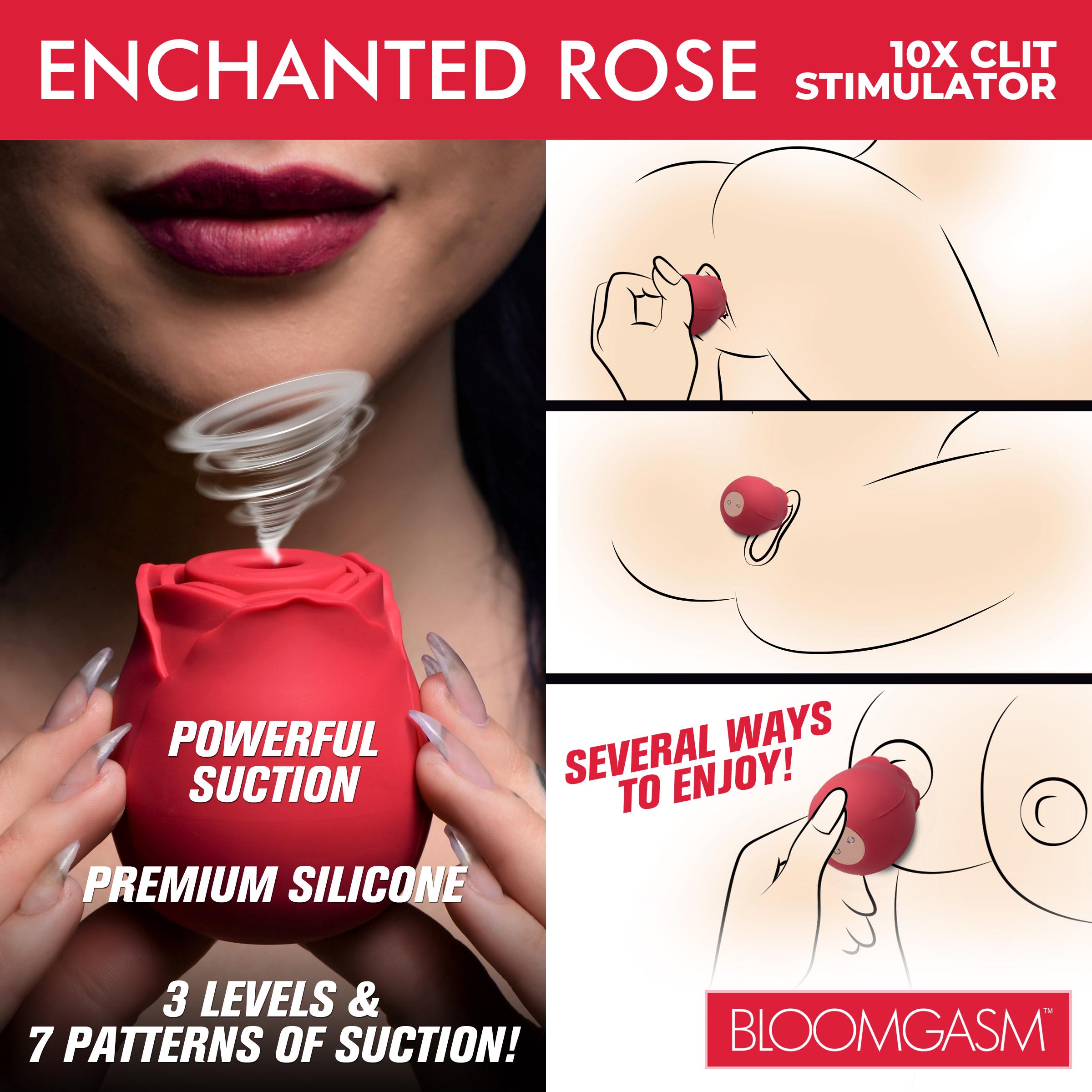Enchanted Rose 10X Clit Stimulator: Sex Toy Distributing