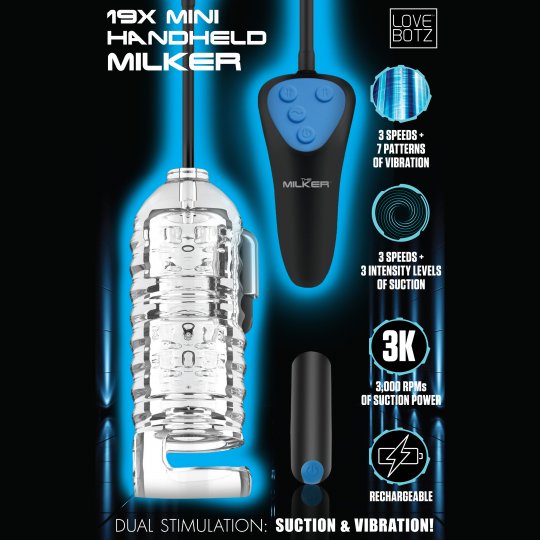 19X Mini Handheld Milker: Sex Toy Distributing