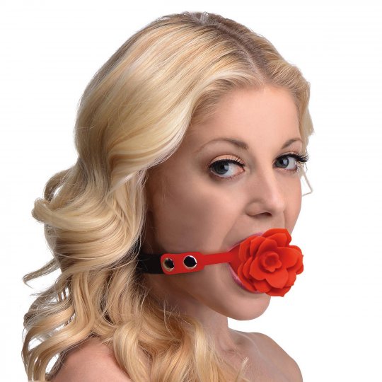 Blossom Silicone Breathable Rose Gag: Sex Toy Distributing