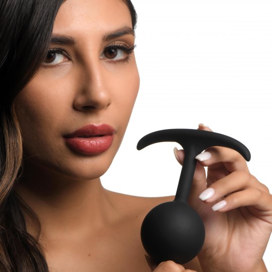 Premium Silicone Round Weighted Anal Plug