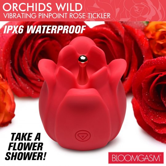 Orchids Wild Vibrating Pinpoint Rose Tickler: Sex Toy Distributing