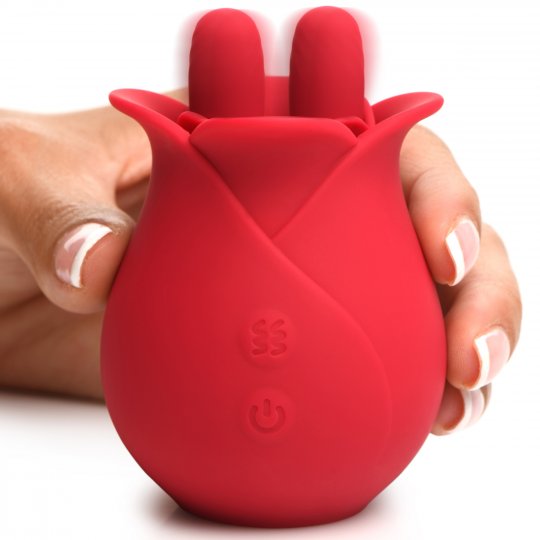 10X Fondle Massaging Rose Silicone Clit Stimulators: Sex Toy Distributing