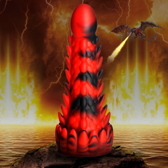 Demon Rising Scaly Dragon Silicone Dildo: Sex Toy Distributing