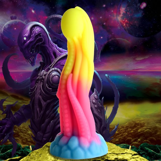 Tenta-Glow Glow-In-The-Dark Silicone Dildo: Sex Toy Distributing