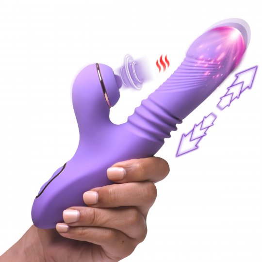 sex toys that thrust Thrust 'N' Grind Thrusting & Vibrating Silicone Grinder – XR Brands main image 1