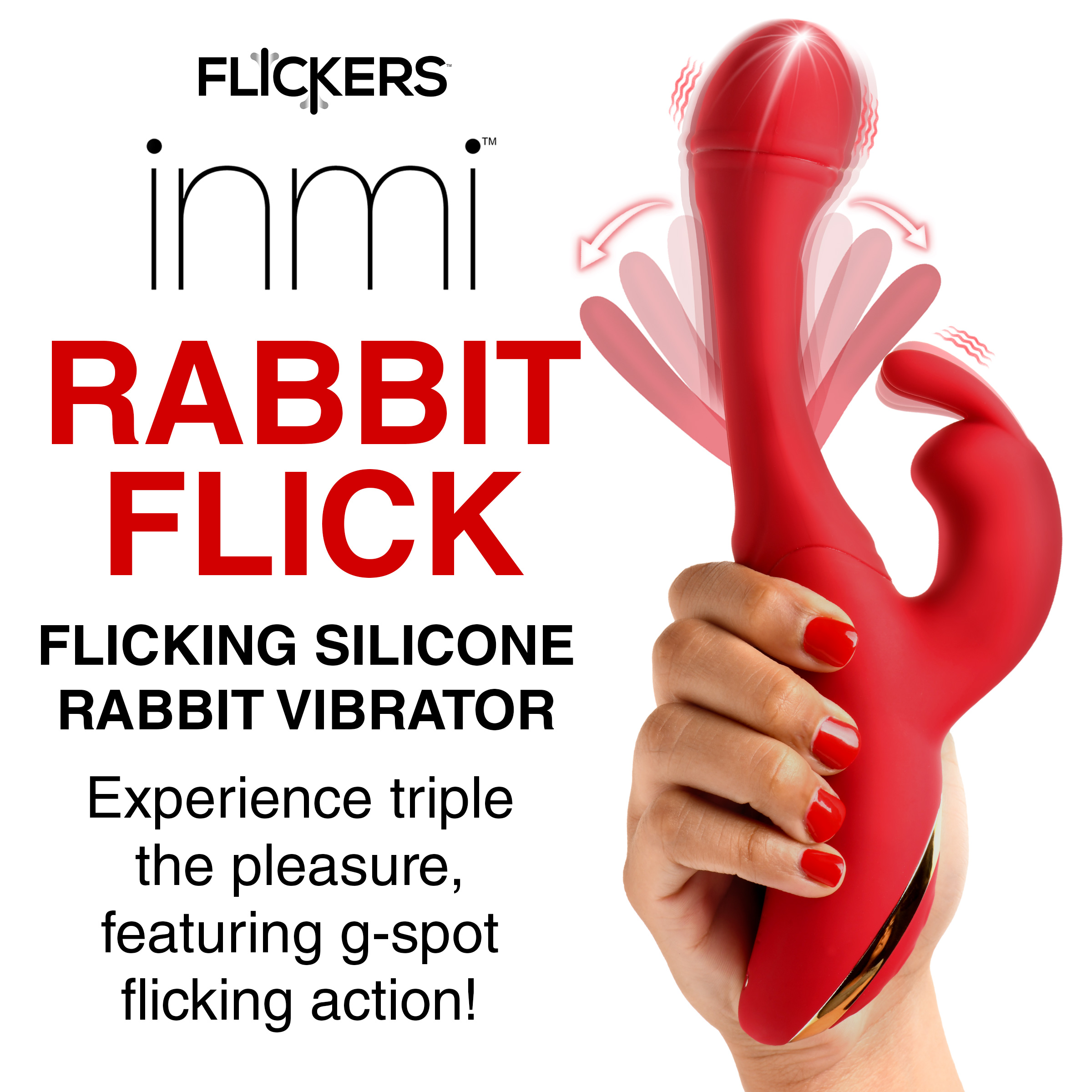 Flicking Silicone Rabbit Vibrator: Sex Toy Distributing