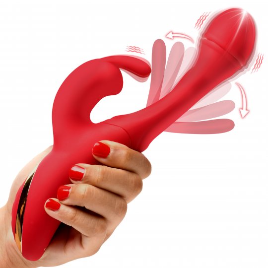 Flicking Silicone Rabbit Vibrator: Sex Toy Distributing