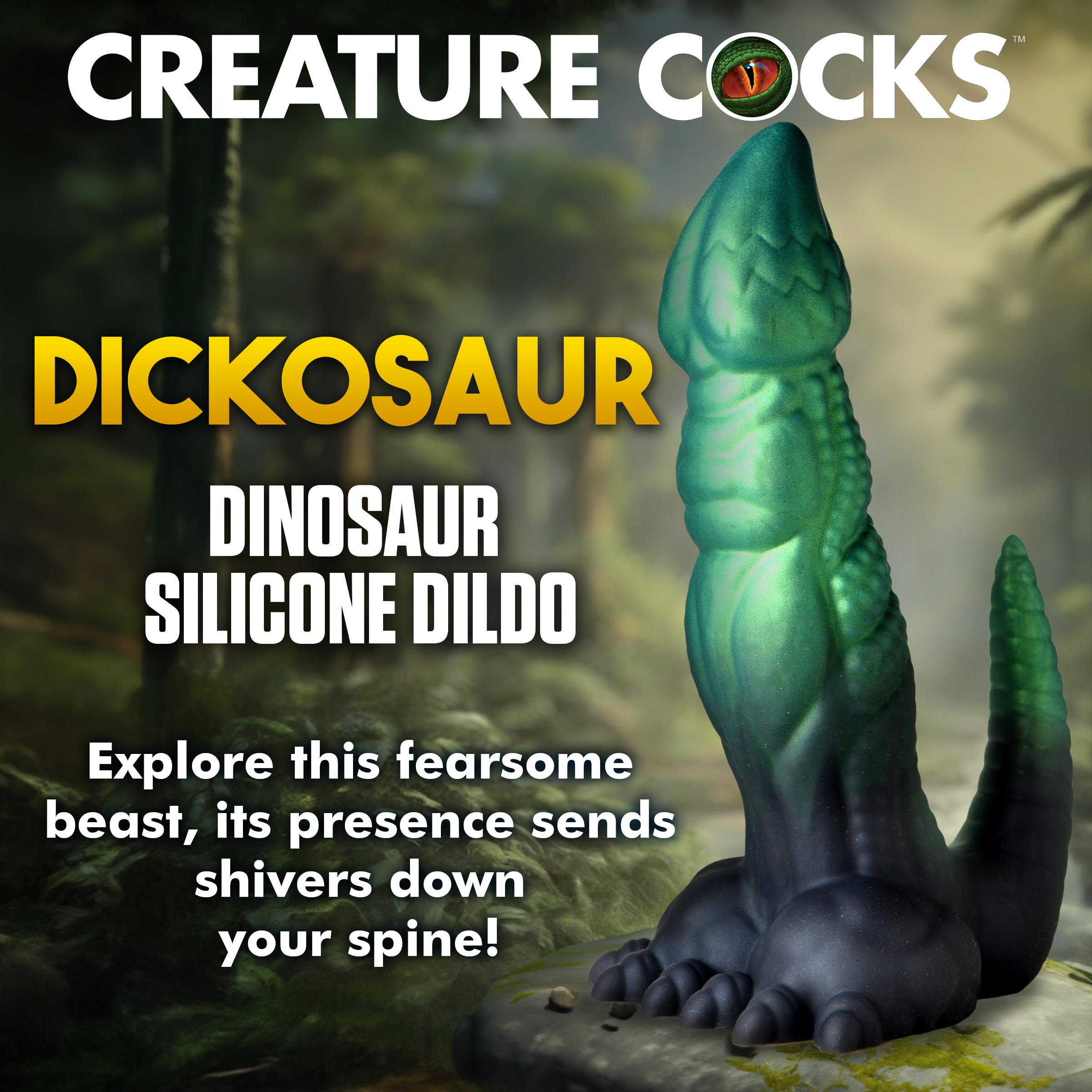 Dickosaur Dinosaur Silicone Dildo: Sex Toy Distributing