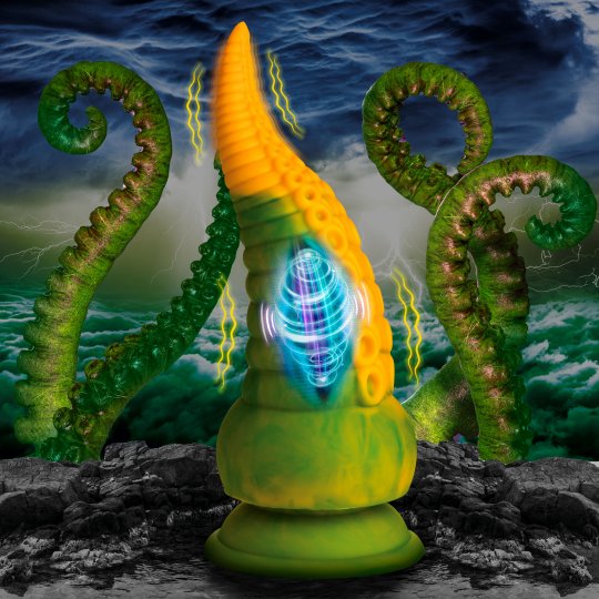 vibrating metal butt plug LGBT Rainbow Tentacle Dildo – Queer In The World: The Shop main image 0