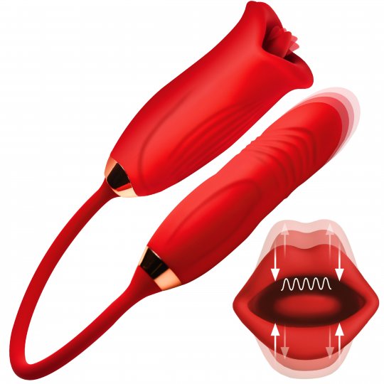Magic Kiss Clitoral Stimulator with Thrusting Vibrator: Sex Toy Distributing Magic Kiss Clitoral Stimulator with Thrusting Vibrator: Sex Toy Distributing