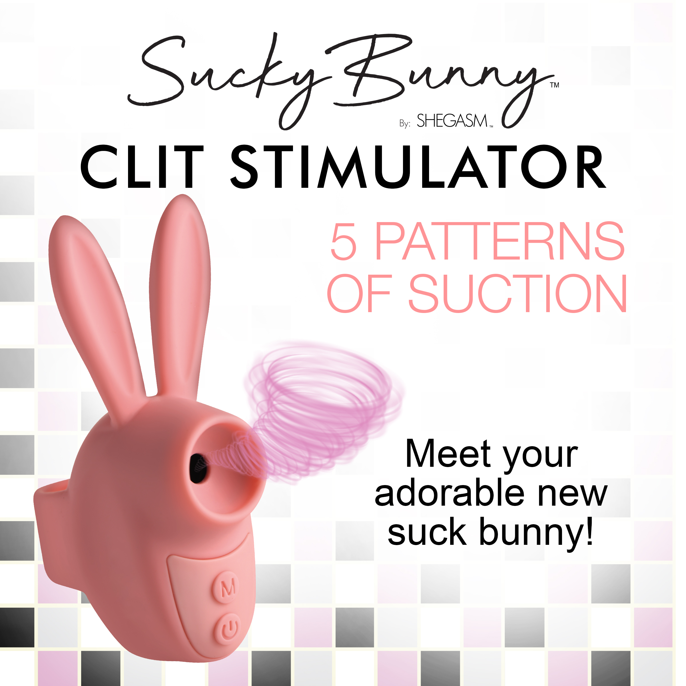 Sucky Bunny Clit Stimulator - Pink: Sex Toy Distributing