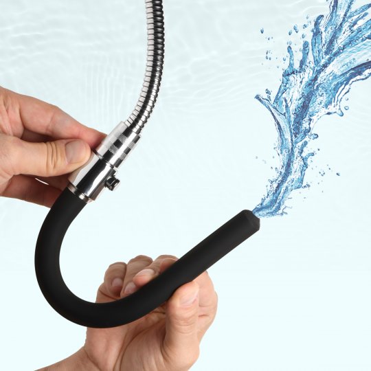 EZ-Flow Silicone Shower Enema Set: Sex Toy Distributing