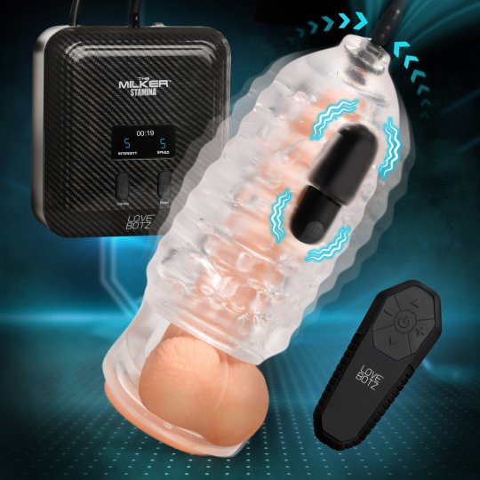 The Milker Stamina with Automatic Stroking, Suction and Vibration: Sex Toy  Distributing