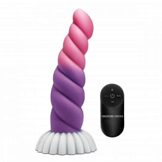 Cloud Rider Unicorn Vibrating Silicone Dildo Dong Remote Creature Cocks Sex  Toy
