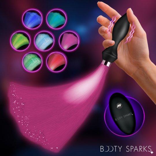 Vibrating Silicone Optical Fiber Butt Plug: Sex Toy Distributing