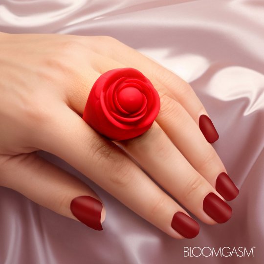 Rose Ring Discreet Finger Vibrator: Sex Toy Distributing