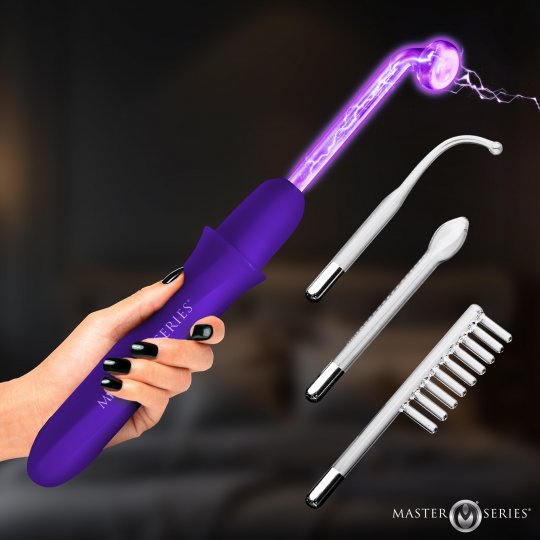violent wand sex toy Ultra Neo Violet Wand 10 Piece Set: Sex Toy Distributing