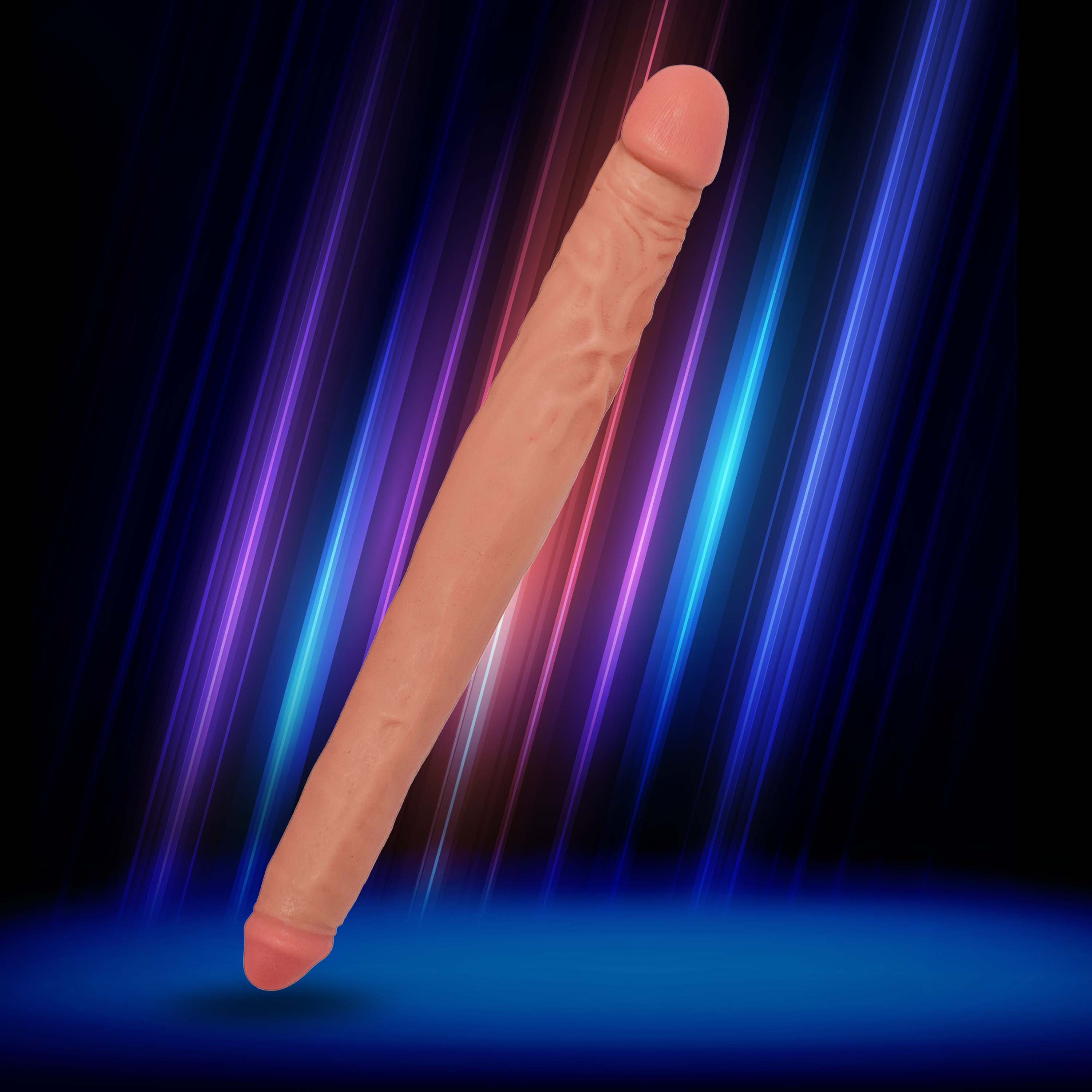 JOCK 16 Inch Tapered Double Dong Flesh