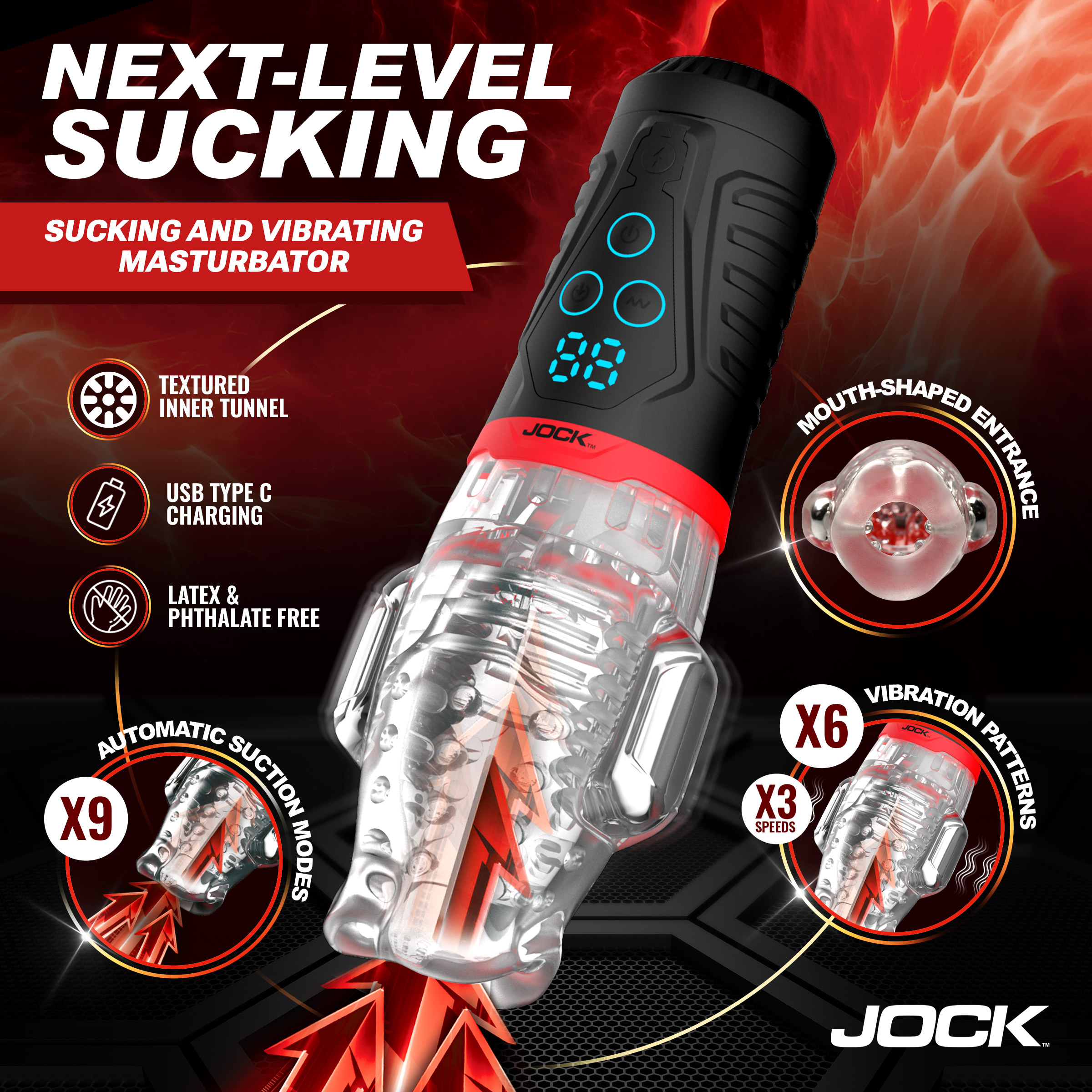 Power Suck Sucking & Vibrating Masturbator: Sex Toy Distributing