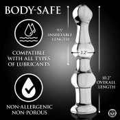 Mammoth 3 Bumps Glass Dildo