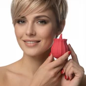 Bloomgasm Wild Violet 10X Silicone Clit Licking Stimulator - Red