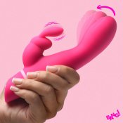 Come Hither Silicone Rabbit Vibrator - Pink