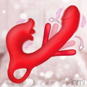 Kissing & Flicking Silicone Vibrator