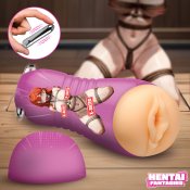 Misato the Shibari Girl Vibrating Pussy Stroker