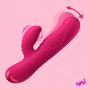 Flexible Ribbed Silicone Rabbit Vibrator