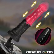 Thrusting Gallop Thrusting & Vibrating Silicone Dildo