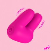 Dual Silicone Vibrator - Pink