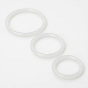 Trinity Silicone Cock Rings Clear
