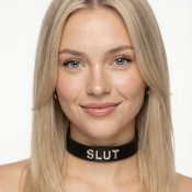 Leather ID Collars- Slut
