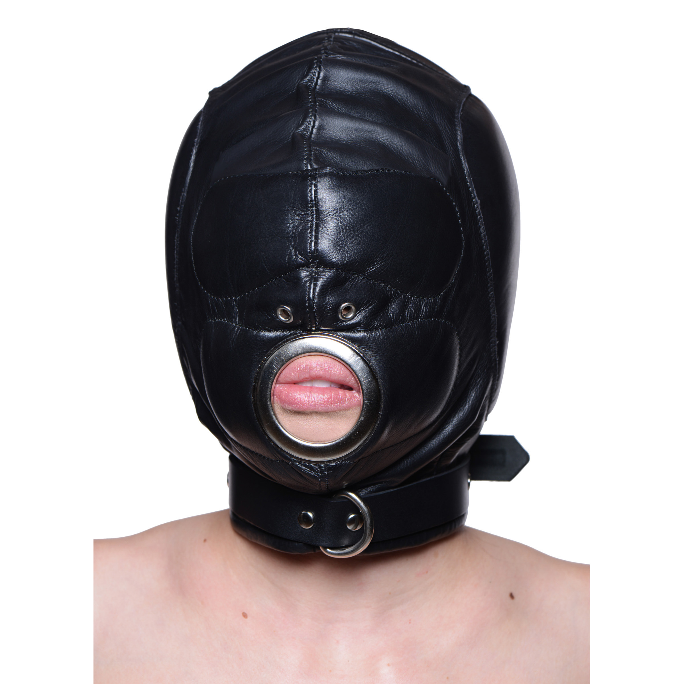 Dog Face Hood With Blindfold