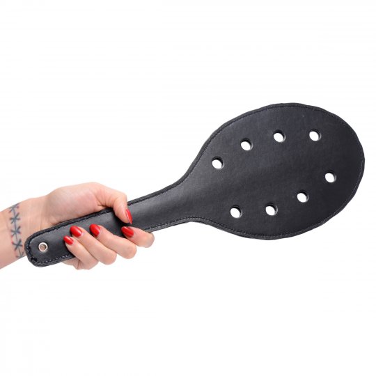 Deluxe Rounded Paddle with Holes: Sex Toy Distributing